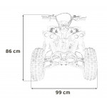 Detská štvorkolka ATV RENEGADE HIPERFECT 125CC - červená 